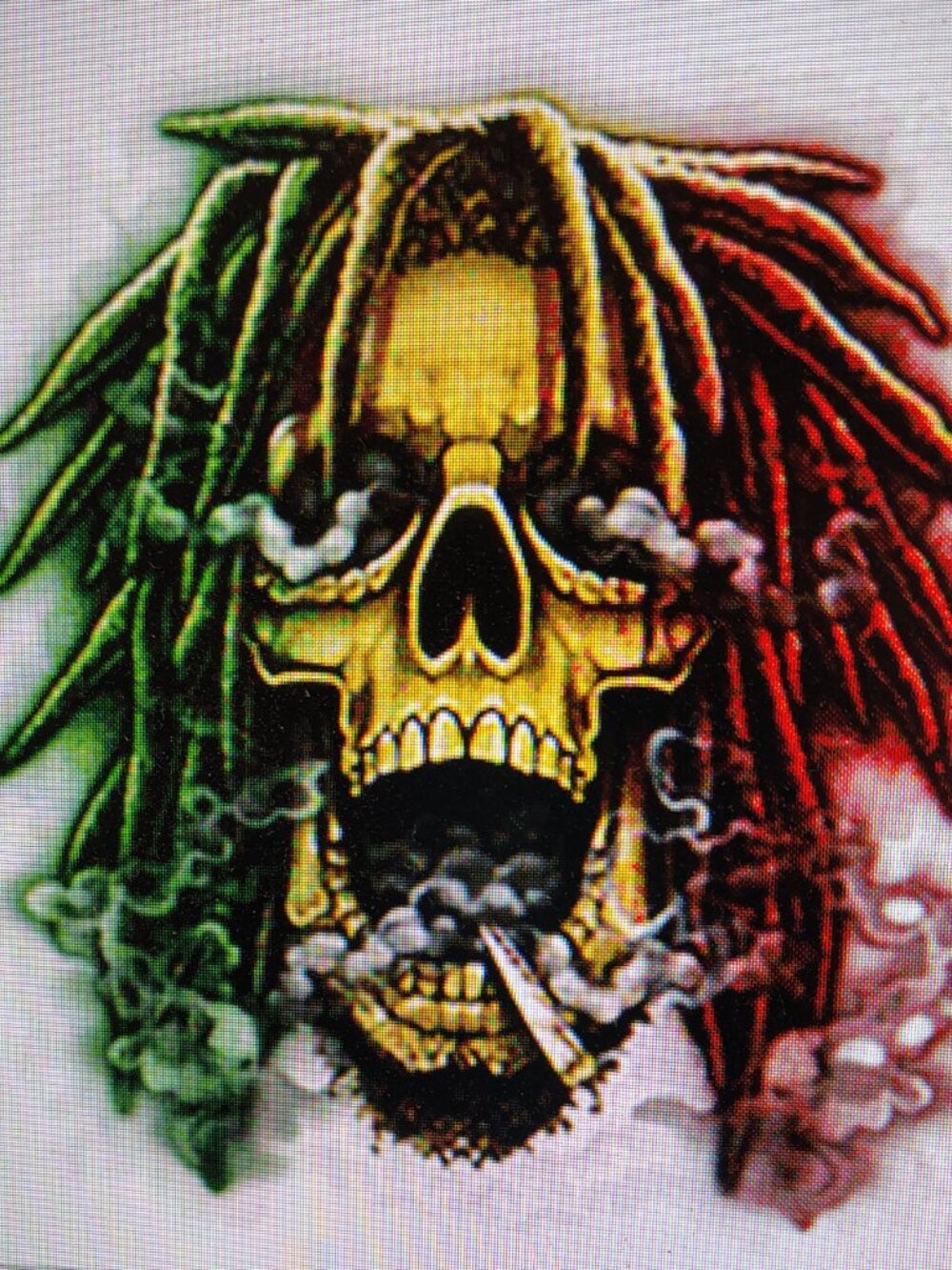 Solar Rasta Skull Shirt - Picture 2 of 3